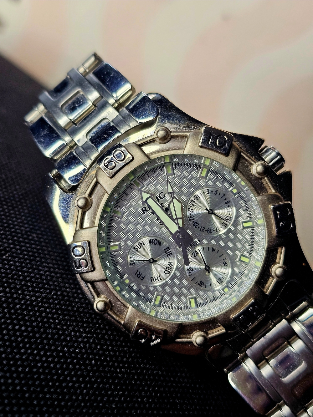 Vintage Relic Wet Quartz Men's Divers Watch (NEEDS BATTERY)
